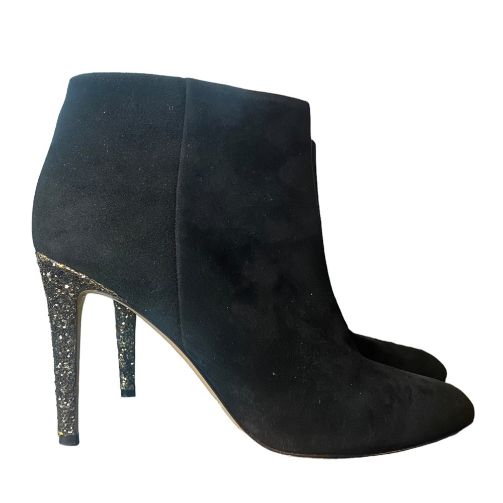 Kate‎ Spade | Size 8 Black Niko Bootie with Glitter Stiletto Heel